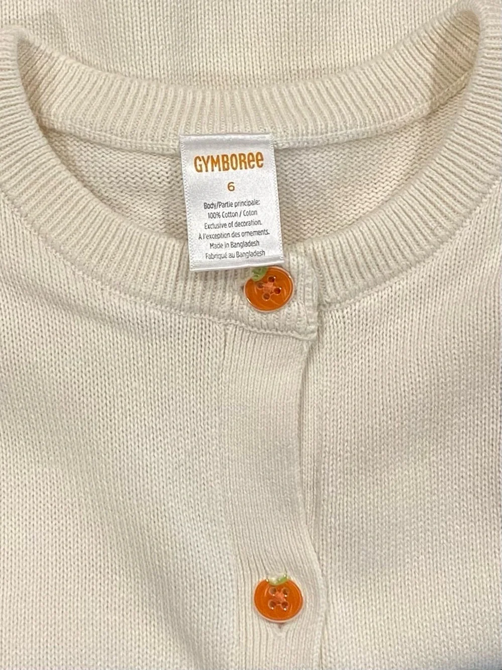 Gymboree Girls ‘Lil’ Pumpkin’ Plaid Dress with Matching Cardigan Size 6
